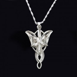 Ocean srebrny władca filmu Arwen Evenstar Arwen wróżka księżniczka zmierzch gwiazda 5*3cm naszyjnik dla kobiet fabryka
