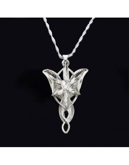 Ocean srebrny władca filmu Arwen Evenstar Arwen wróżka księżniczka zmierzch gwiazda 5*3cm naszyjnik dla kobiet fabryka