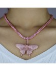 2020 iced out sparking bling cz różowy pinky kobiety dziewczyna biżuteria 5mm AAAAA cz łańcuch tenisowy hip hop fajny różowy cz 
