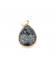 Naturalny kamień wisiorek w kształcie kropli wody kształt zawieszki agaty/RoseQuartz/Tiger Eye Charms dla naszyjniki tworzenia b