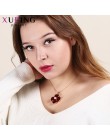 Xuping wzór kwiatowy Fashion Style złoty kolor platerowany naszyjnik wisiorek kobiety biżuteria na prezent na walentynki S68-328