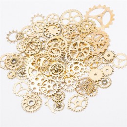 100 g/partia DIY tworzenia biżuterii Vintage Metal mieszane Gears zawieszenie Steampunk Gear zawieszki charms akcesoria do brans