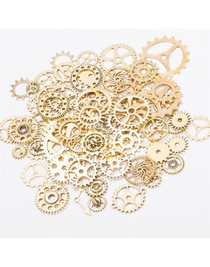 100 g/partia DIY tworzenia biżuterii Vintage Metal mieszane Gears zawieszenie Steampunk Gear zawieszki charms akcesoria do brans