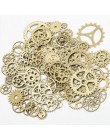 100 g/partia DIY tworzenia biżuterii Vintage Metal mieszane Gears zawieszenie Steampunk Gear zawieszki charms akcesoria do brans