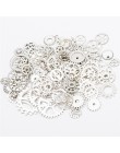 100 g/partia DIY tworzenia biżuterii Vintage Metal mieszane Gears zawieszenie Steampunk Gear zawieszki charms akcesoria do brans