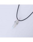 Gorąca sześciokątna kolumna naturalny kryształ tygrysie oko turquoises pendentif ametysty kamień wisiorek naszyjnik łańcuszkowy 