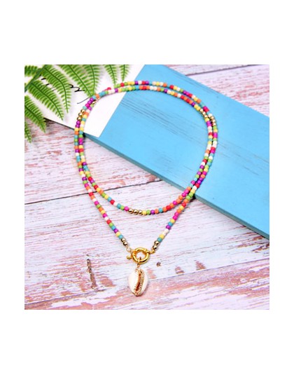 Moon Girl duży muszla długi wisiorek naszyjnik moda artystyczna Chic dziewczyna oświadczenie boho imprezowe Collier Femme Dropsh