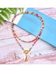 Moon Girl duży muszla długi wisiorek naszyjnik moda artystyczna Chic dziewczyna oświadczenie boho imprezowe Collier Femme Dropsh