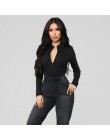 Hugcitar prążkowana dzianina z długim rękawem zipper na szyję bodycon sexy body 2019 jesienno-zimowa damska moda klubowe body