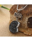 2 sztuk/zestaw mini Oreo herbatniki i kawy naszyjnik najlepszy przyjaciel i pani męska BFF prezent żywności biżuteria przyjaźni