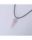 Gorąca sześciokątna kolumna naturalny kryształ tygrysie oko turquoises pendentif ametysty kamień wisiorek naszyjnik łańcuszkowy 