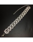 UKEN Rhinestone choker Crystal Maxi oświadczenie naszyjnik luksusowy kołnierz chocker masywne naszyjniki Boho gotycka biżuteria