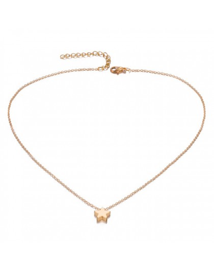Fashion star choker naszyjnik kobiety biżuteria choker złoty srebrny gwiazda naszyjnik na łańcuszek na szyję Bijoux Collares Muj