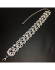 UKEN Rhinestone choker Crystal Maxi oświadczenie naszyjnik luksusowy kołnierz chocker masywne naszyjniki Boho gotycka biżuteria