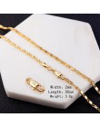 Unisex złoty kolor srebrny łańcuch collares naszyjnik dla kobiet mężczyzn płaski wąż Link Chain karabińczyk biżuteria Drop Shipp