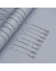 Trustdavis oryginalna 925 Sterling Silver Water-wave wąż Box łańcuch dla kobiety 40 cm/45 cm 0.7/0.8mm naszyjnik łańcuch DC06