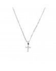 2019 wysokiej jakości 925 sterling silver pave AAA cz tiny śliczny krzyż wisiorek naszyjniki dla kobiety Mini Charm wisiorki Bij