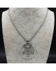 Duży talizman Baphomet ze stali nierdzewnej naszyjnik ze stali wisiorek dla mężczyzn/kobiet koza PIN biżuteria Satanic PIN lucyf