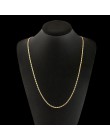 Unisex złoty kolor srebrny łańcuch collares naszyjnik dla kobiet mężczyzn płaski wąż Link Chain karabińczyk biżuteria Drop Shipp