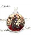 HZShinling HZ1-0045 Hellsing Alucard Pentagram naszyjnik szkło Cabochon Hellsing Pentagram wisiorek typu statement naszyjniki hu