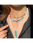 Yumfeel marka ręcznie robiona biżuteria naszyjnik z koralików kobiety artystyczne modne biżuteria z koralików Choker naszyjniki