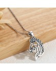 Eudora 925 Sterling Silver głowa konia naszyjnik wisiorek Celtics ducha koń naszyjnik konny biżuteria zwierząt wisiorki CYD424