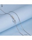 Trustdavis oryginalna 925 Sterling Silver Water-wave wąż Box łańcuch dla kobiety 40 cm/45 cm 0.7/0.8mm naszyjnik łańcuch DC06