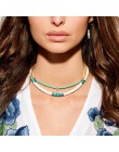 Yumfeel marka ręcznie robiona biżuteria naszyjnik z koralików kobiety artystyczne modne biżuteria z koralików Choker naszyjniki