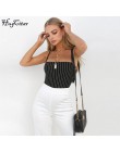 Hugcitar paski spaghetti pasek slash prosto neck backless sexy bodycon body 2019 lato kobiety moda body
