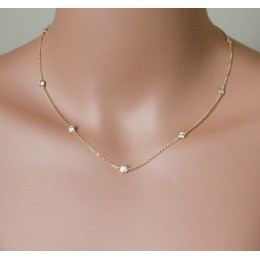 Nowy autentyczny 925 sterling silver cz koralik śliczne kobiety choker 40 + 5cm przedłużyć srebrny naszyjnik łańcuch