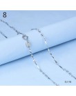 Trustdavis oryginalna 925 Sterling Silver Water-wave wąż Box łańcuch dla kobiety 40 cm/45 cm 0.7/0.8mm naszyjnik łańcuch DC06