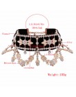 KMVEXO 2019 moda kryształ kryształ górski Choker naszyjnik aksamitne oświadczenie naszyjnik dla kobiet Collares Chocker biżuteri