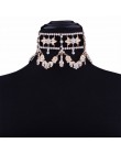 KMVEXO 2019 moda kryształ kryształ górski Choker naszyjnik aksamitne oświadczenie naszyjnik dla kobiet Collares Chocker biżuteri