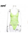 Gagaopt 2020 lato koronkowe body kobiety sukienka bodycon z wycięciami Sexy body kombinezon kombinezony Streetwear