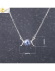 CSJA Vintage półksiężyc naszyjnik na obojczyk księżyc słońce wisiorki kolor srebrny Choker z kamienia naturalnego krótkie naszyj