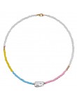 Yumfeel marka ręcznie robiona biżuteria naszyjnik z koralików kobiety artystyczne modne biżuteria z koralików Choker naszyjniki