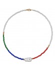 Yumfeel marka ręcznie robiona biżuteria naszyjnik z koralików kobiety artystyczne modne biżuteria z koralików Choker naszyjniki