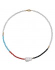 Yumfeel marka ręcznie robiona biżuteria naszyjnik z koralików kobiety artystyczne modne biżuteria z koralików Choker naszyjniki
