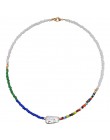 Yumfeel marka ręcznie robiona biżuteria naszyjnik z koralików kobiety artystyczne modne biżuteria z koralików Choker naszyjniki