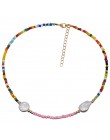 Yumfeel marka ręcznie robiona biżuteria naszyjnik z koralików kobiety artystyczne modne biżuteria z koralików Choker naszyjniki