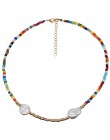 Yumfeel marka ręcznie robiona biżuteria naszyjnik z koralików kobiety artystyczne modne biżuteria z koralików Choker naszyjniki