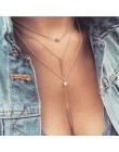 Moda gwiazda pręt okrągły serce Choker naszyjnik dla kobiet naszyjnik wisiorek na szyję naszyjnik Choker biżuteria panna młoda p