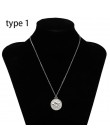 SHIXIN Boho proste Charms Choker naszyjnik kobiety maryja panna róża kwiat anioł Rune wisiorek w kształcie monety moda komunikat