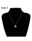 SHIXIN Boho proste Charms Choker naszyjnik kobiety maryja panna róża kwiat anioł Rune wisiorek w kształcie monety moda komunikat