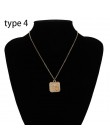 SHIXIN Boho proste Charms Choker naszyjnik kobiety maryja panna róża kwiat anioł Rune wisiorek w kształcie monety moda komunikat