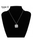 SHIXIN Boho proste Charms Choker naszyjnik kobiety maryja panna róża kwiat anioł Rune wisiorek w kształcie monety moda komunikat