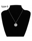 SHIXIN Boho proste Charms Choker naszyjnik kobiety maryja panna róża kwiat anioł Rune wisiorek w kształcie monety moda komunikat