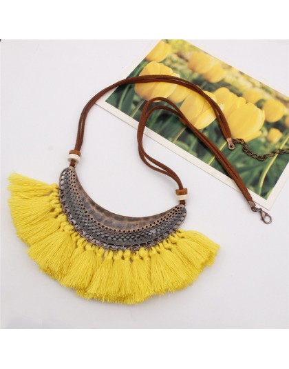 2019 nowy modny Retro etniczne artystyczne wisiorki z frędzlami naszyjniki dla kobiet aksamitny łańcuszek Choker naszyjnik boho 