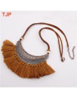 2019 nowy modny Retro etniczne artystyczne wisiorki z frędzlami naszyjniki dla kobiet aksamitny łańcuszek Choker naszyjnik boho 