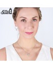 Effie Queen naszyjnik damski śliczny mały okrągły naszyjnik z błyszczącą austriacką cyrkonią srebrny kolorowy naszyjnik biżuteri